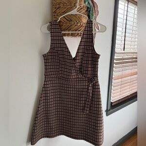 Vintage Arizona plaid jumper dress